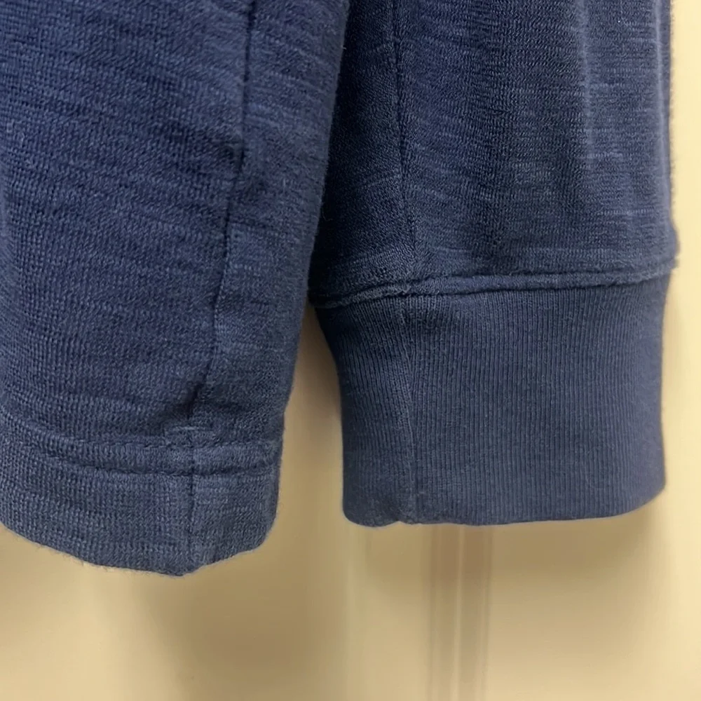 Banana Republic Men’s Long Sleeve Blue Henley, XL